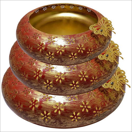 Durable Fancy Urli Bowl Flower Cutting Jali