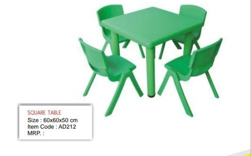 Square Table In Kids School Furniture