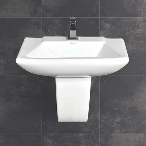 Wall Hung Half Pedestal Wash Basin