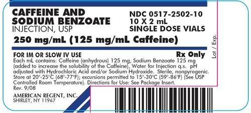 Caffeine and Sodium Benzoate Injection