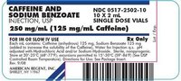 Caffeine and Sodium Benzoate Injection