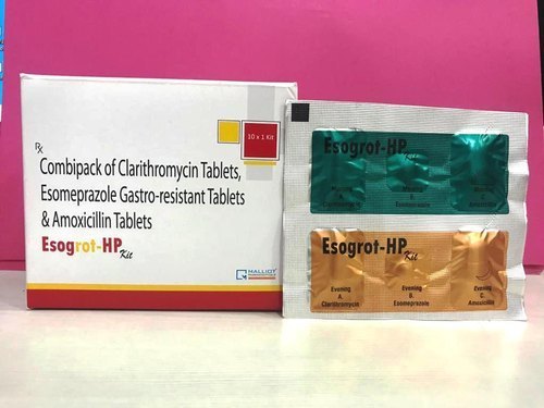 Combi Kit Of Esomeprazole Clarithromycin And Tinidazole
