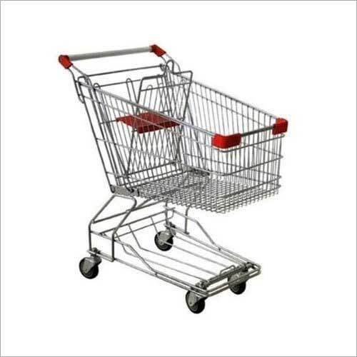 Stainless Steel Supermarket Shopping Trolley