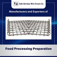 Wire Mesh For Food Processing Preparation
