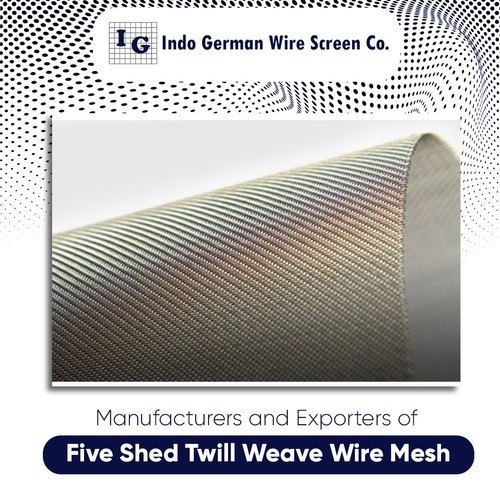 Five Shed Twill Weave Wire Mesh
