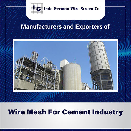 Wire Mesh For Cement Industry Application: Filters