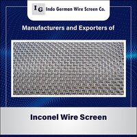 Inconel Wire Screen - Stainless Steel Mesh, Silver Color, Industrial Usage/application