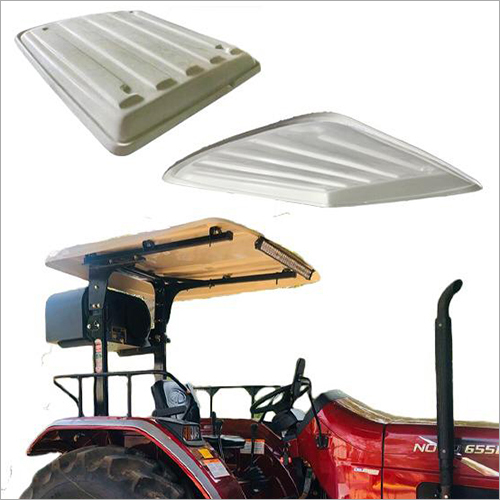 White Tractor Canopy