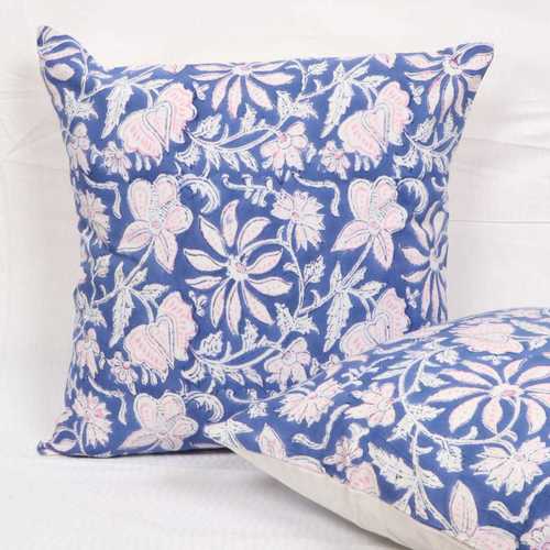 All Color Block Print Cotton Cushion Cover