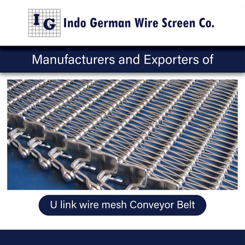 Steel U Link Wire Mesh Conveyor Belt