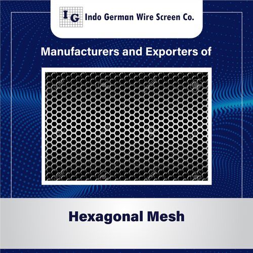 Silver Hexagonal Mesh