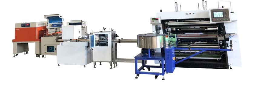 Cash Register Rolls Slitter with Packaging Line