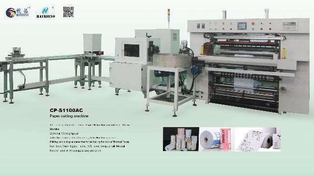 Cash Register Rolls Slitter with Packaging Line