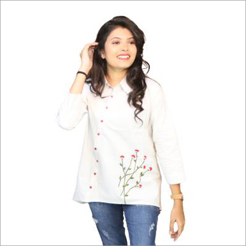 Ladies Woven Cotton Shirt By D INDO INTERNATIONAL