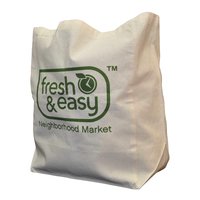 Cotton Grocery Bag With Single Color Logo Screen Print