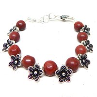 Red Jasper Bracelet - Copper Alloy