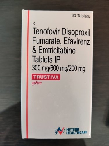 Tenofovir Disoproxil Fumarate, Efavirenz & Emtricitabine Tablets Ip