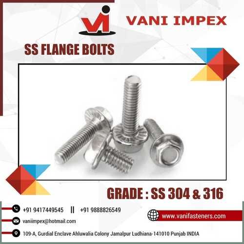 SS 304 Hex Flange Bolt