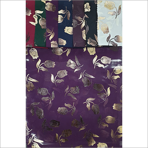 Washable Georgette Two Tone Foil Prints Fabric