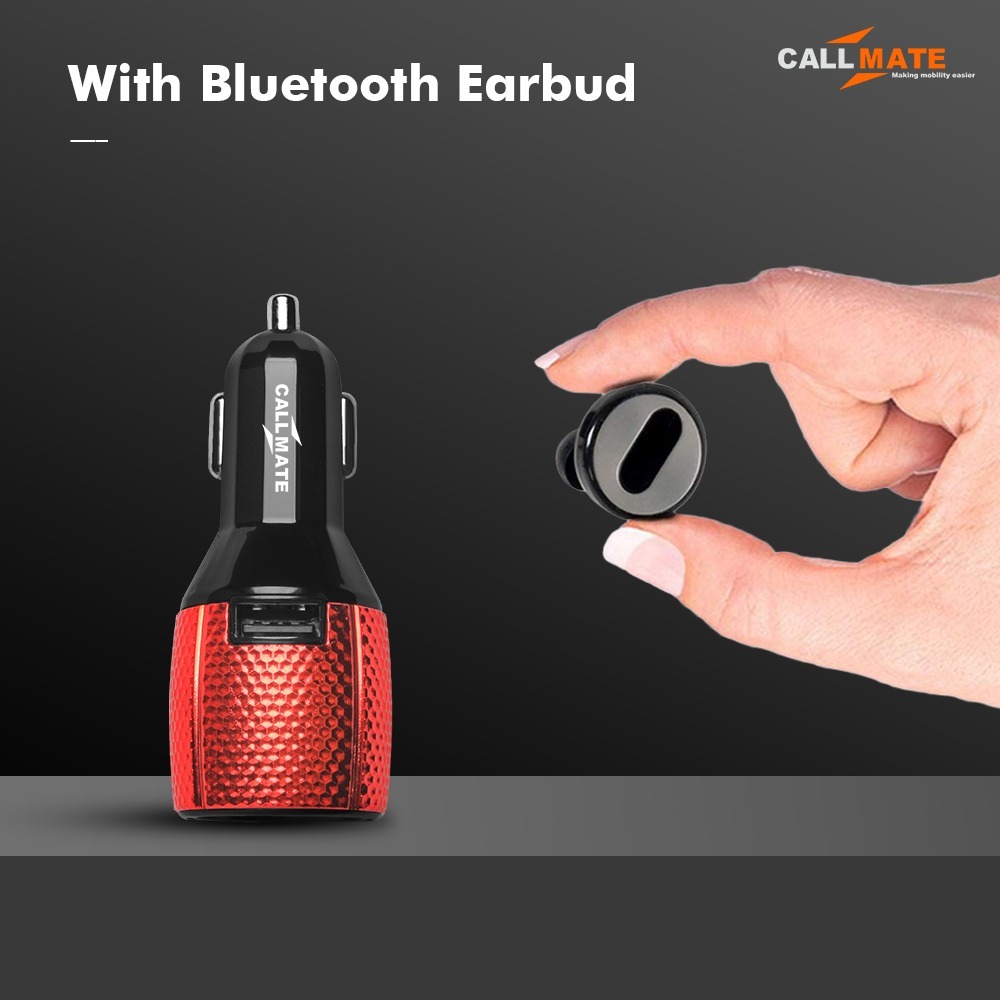 LMR-V8 Car Charger with Magnetic Bluetooth Wireless Headset