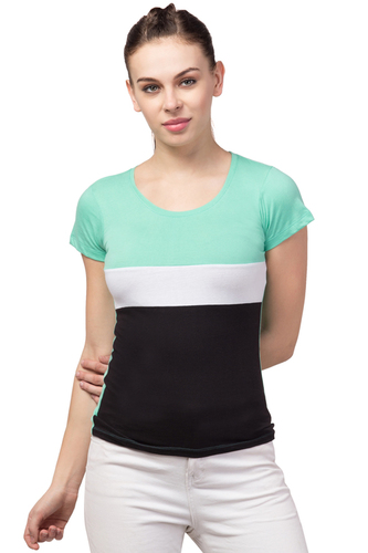 Ladies Multi-Color T-shirt for Girls/Women