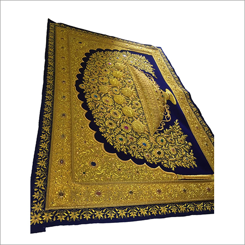 Zari Jewel Carpet Flower Wall Hanging Carpet Backing Material: Lining