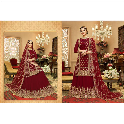 Heavy Embroidery Lehenga Suit