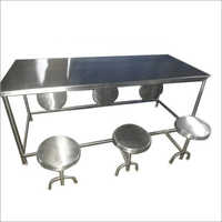 6 Seater Canteen Dining Table