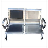 2 Seater Stainless Steel Waiting Chair