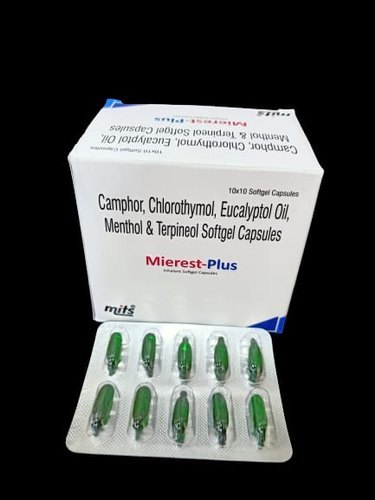 Camphor, Chlorothymol Eucalyptol, Menthol And Terpineol Soft Gelatin Capsules