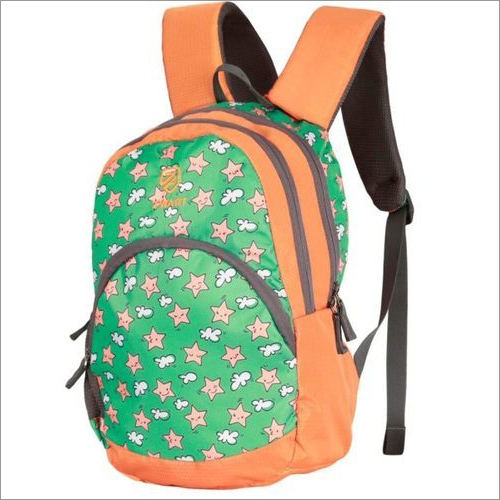 Cotton Fabric Printed School Bag