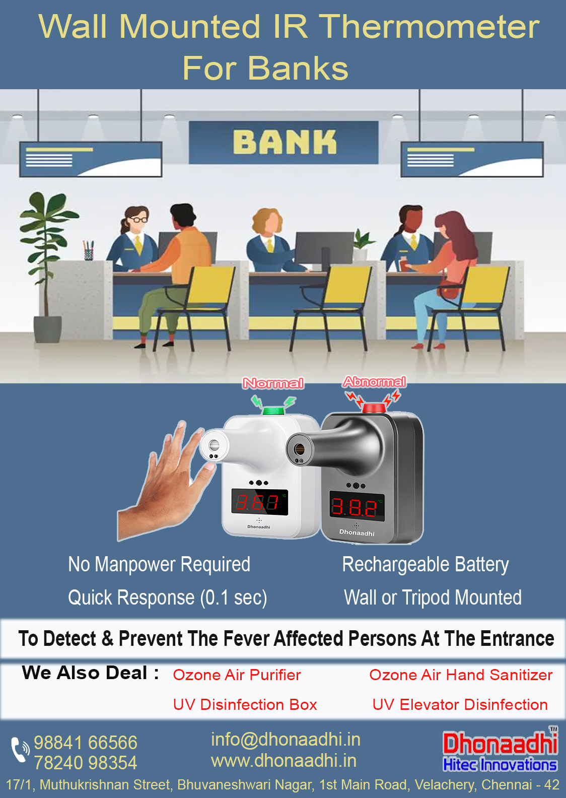 Wall Mounted IR Thermometer