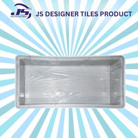 12x6 Wood Mould - Synthetic Silicone Plastic , Gray & Red Color, Durable Mould Life Of 1-2 Years For Paver Block Making