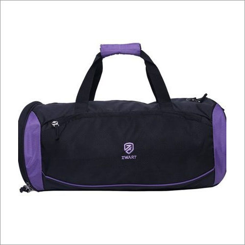 Black And Purple Duffle Gym Bags