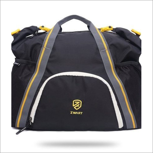 Black And Yellow Gym Bag Size: 30 Ltr