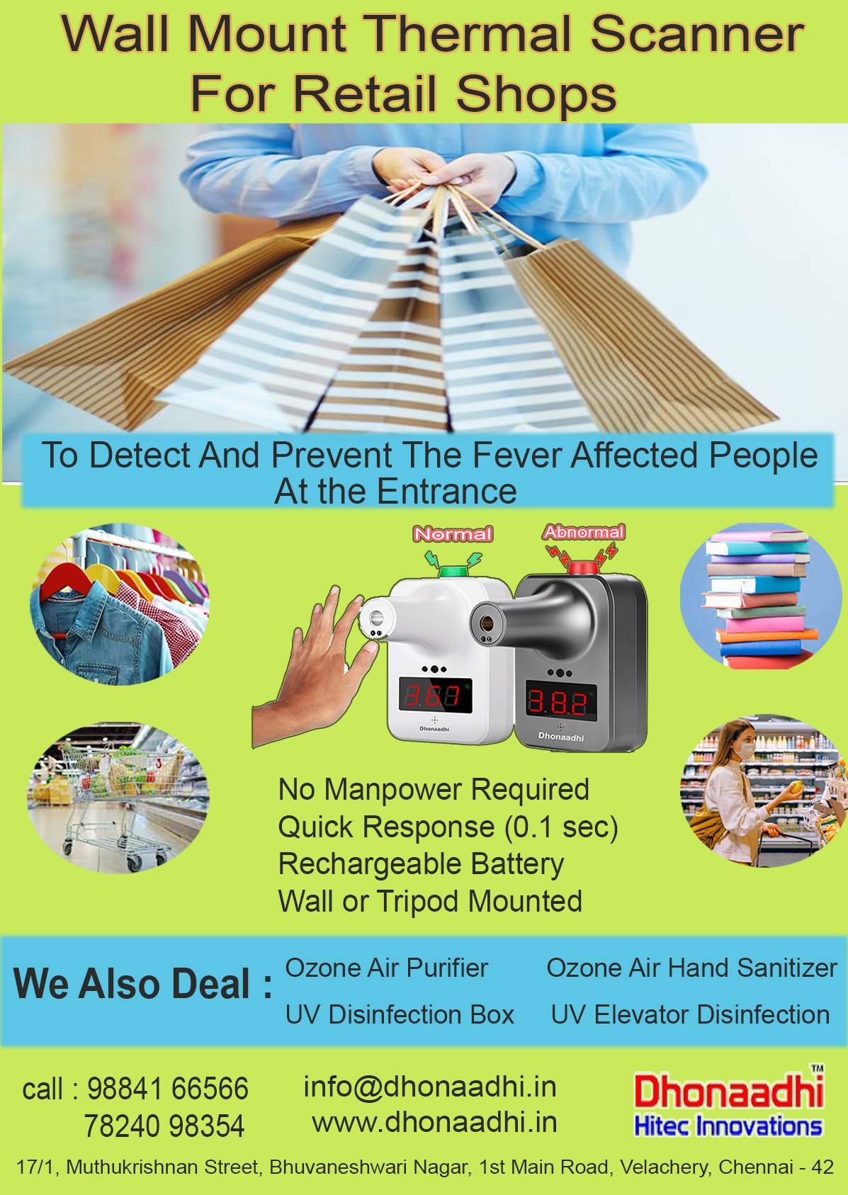 Touchless Automatic IR Thermometer