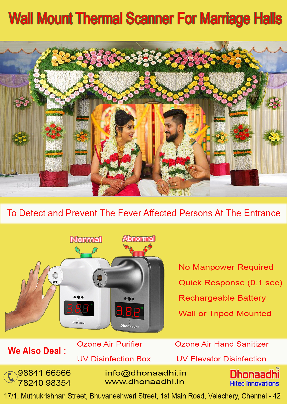 Touchless Automatic IR Thermometer