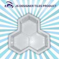 Concrete Block Moulds - Synthetic Silicone Plastic, Gray & Red Colors | 1-2 Years Mould Life, Ideal For Paver Block Production