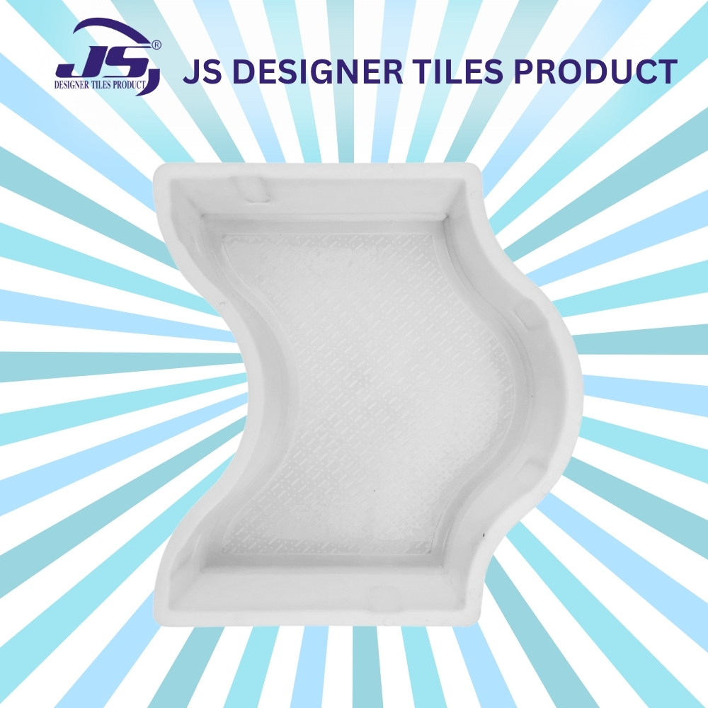 Double D Mould - Synthetic Silicone Plastic, Gray & Brown Color | 1-2 Years Mould Life, Ideal for Paver Blocks