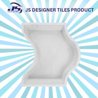 Double D Mould - Synthetic Silicone Plastic, Gray & Brown Color | 1-2 Years Mould Life, Ideal For Paver Blocks