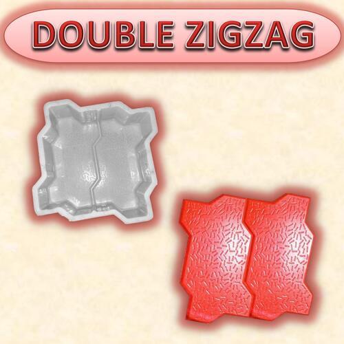 Synthetic Silicone Plastic Double Zigzag Mould