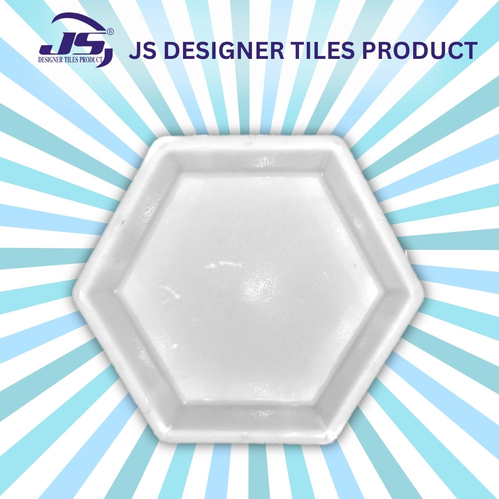 HEXAGON KIDA MOULD - Synthetic Silicone Plastic, Gray & Blue, Mould Life: 1-2 Years | Ideal for Making Durable Paver Blocks