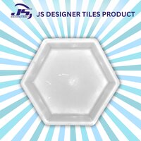 Hexagon Kida Mould - Synthetic Silicone Plastic, Gray & Blue, Mould Life: 1-2 Years | Ideal For Making Durable Paver Blocks