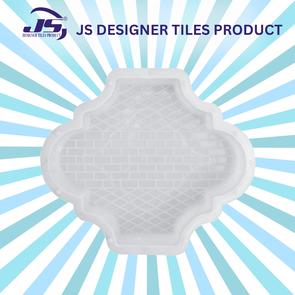 Interlocking Concrete Block Moulds - Synthetic Silicone Plastic, 1-2 Years Mould Life, Gray Color | Ideal for Paver Block Production