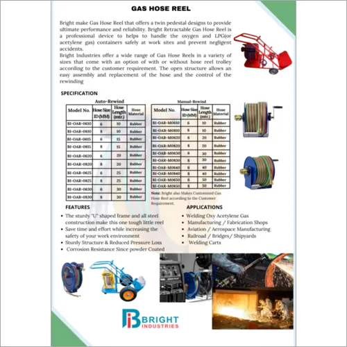 Auto rewind Gas Hose Reel