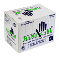 Handcare Eva Gloves - Medical Grade Ethylene Vinyl Acetate, Sizes Mini To Large, Transparent Color, Disposable Non-sterile Set Of 100 Pieces