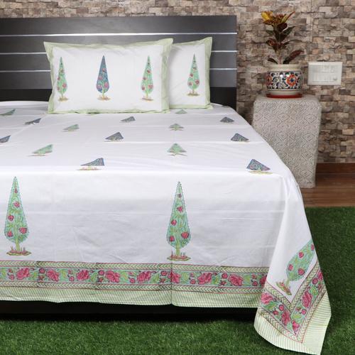 Handmade Printed Cotton Bedsheet