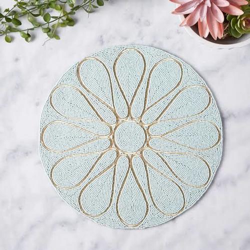 BEADED ROUND SKY PLACEMAT