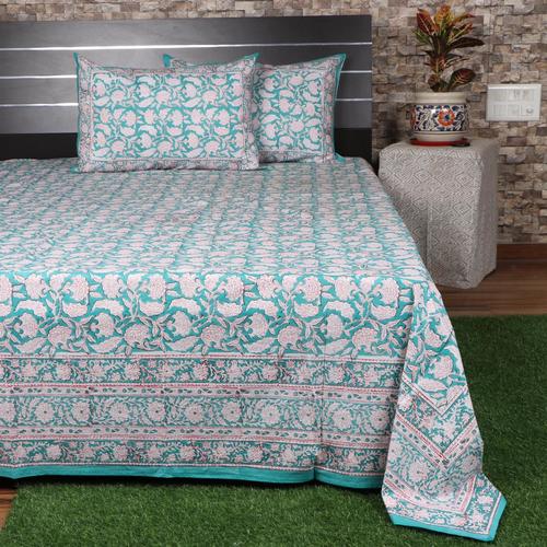 Indian Handmade Printed Bedsheet