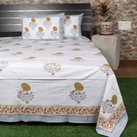 Indian Handmade Printed Bedsheet